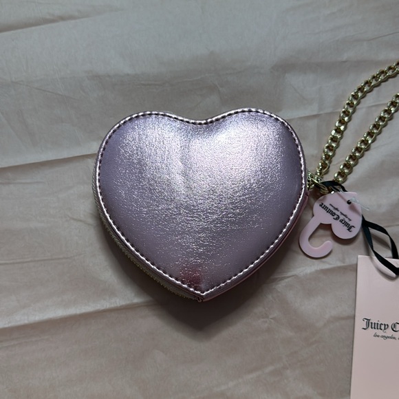 Juicy Couture Pink and White Heart Wristlet - Picture 10 of 11